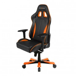 Кресло геймерское DXRacer OH/KS57/NO поливинилхлорид/кожа черный/оранжевый