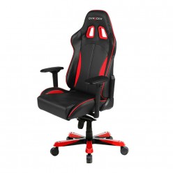 Кресло геймерское DXRacer OH/KS57/NR поливинилхлорид/кожа черный/красный