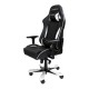 Кресло геймерское DXRacer OH/KS57/NW поливинилхлорид/кожа белый/черный