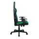 Кресло геймерское DXRacer OH/P132/NE кожа черный/зеленый