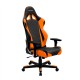 Кресло геймерское DXRacer OH/RE0/NO кожа черный/оранжевый