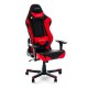 Кресло геймерское DXRacer OH/RE0/NR кожа черный/красный