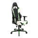 Кресло геймерское DXRacer OH/RH110/NWE кожа белый/черный/зеленый
