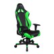 Кресло геймерское DXRacer OH/RJ001/NE поливинилхлорид/кожа черный/зеленый