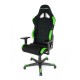 Кресло геймерское DXRacer OH/RW01/NE ткань/кожа черный/зеленый