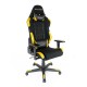 Кресло геймерское DXRacer OH/RW01/NY ткань/кожа черный/желтый