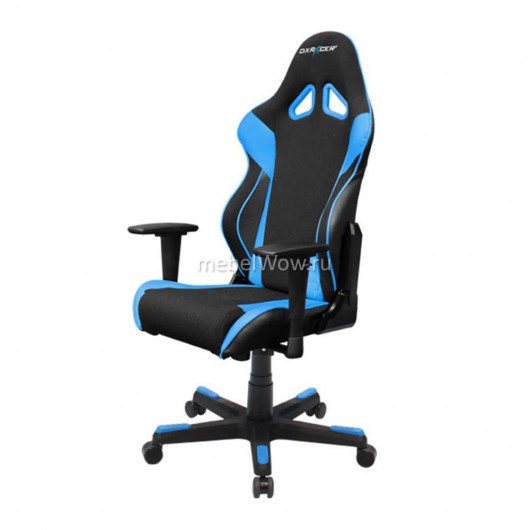 Кресло геймерское DXRacer OH/RW106/NB ткань/кожа черный/синий