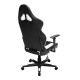 Кресло геймерское DXRacer OH/RW106/NW ткань/кожа белый/черный