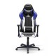 Кресло геймерское DXRacer OH/RZ90/INW кожа белый/черный/синий