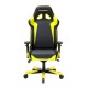 Кресло геймерское DXRacer OH/SJ00/NY кожа черный/желтый