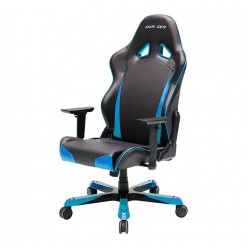Кресло геймерское DXRacer OH/TS29/NB кожа черный/синий