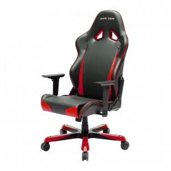 Кресло геймерское DXRacer OH/TS29/NR кожа черный/красный