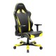 Кресло геймерское DXRacer OH/TS29/NY кожа черный/желтый