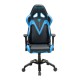 Кресло геймерское DXRacer OH/VB03/NB кожа черный/синий