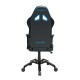 Кресло геймерское DXRacer OH/VB03/NB кожа черный/синий
