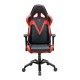 Кресло геймерское DXRacer OH/VB03/NR кожа черный/красный