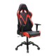 Кресло геймерское DXRacer OH/VB03/NR кожа черный/красный