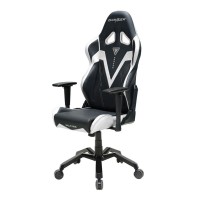 Кресло геймерское DXRacer OH/VB03/NW кожа белый/черный