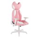 Кресло компьютерное DXRacer DC/JA002/PW кожа белый/розовый