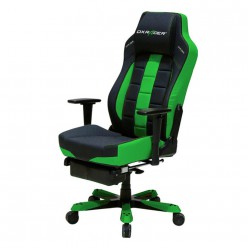 Кресло компьютерное DXRacer OH/CT120/NE/FT кожа черный/зеленый