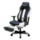 Кресло компьютерное DXRacer OH/CT120/NW/FT кожа белый/черный