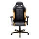 Кресло компьютерное DXRacer OH/DH73/NO кожа черный/оранжевый