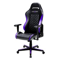 Кресло компьютерное DXRacer OH/DH73/NV кожа черный/фиолетовый