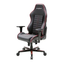 Кресло компьютерное DXRacer OH/DJ188/NR кожа черный/красный