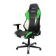 Кресло компьютерное DXRacer OH/DM61/NWE кожа белый/черный/зеленый