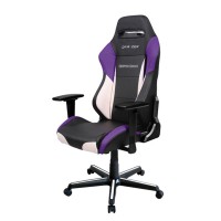 Кресло компьютерное DXRacer OH/DM61/NWV кожа белый/черный/фиолетовый
