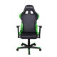 Кресло компьютерное DXRacer OH/FD99/NE кожа черный/зеленый