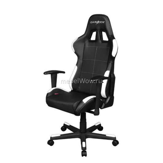 Кресло компьютерное DXRacer OH/FD99/NW кожа белый/черный