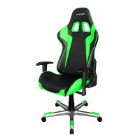 Кресло компьютерное DXRacer OH/FE00/NE поливинилхлорид/кожа черный/зеленый