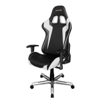 Кресло компьютерное DXRacer OH/FE00/NW поливинилхлорид/кожа белый/черный