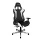Кресло компьютерное DXRacer OH/FE00/NW поливинилхлорид/кожа белый/черный
