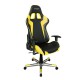 Кресло компьютерное DXRacer OH/FE00/NY поливинилхлорид/кожа черный/желтый