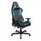 Кресло компьютерное DXRacer OH/FE08/NB кожа черный/синий