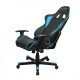 Кресло компьютерное DXRacer OH/FE08/NB кожа черный/синий