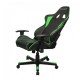 Кресло компьютерное DXRacer OH/FE08/NE кожа черный/зеленый