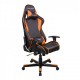 Кресло компьютерное DXRacer OH/FE08/NO кожа черный/оранжевый