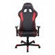 Кресло компьютерное DXRacer OH/FE08/NR кожа черный/красный