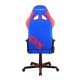 Кресло компьютерное DXRacer OH/G8000/BR кожа красный/синий