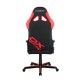 Кресло компьютерное DXRacer OH/G8000/NR кожа черный/красный