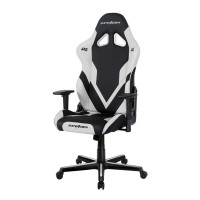 Кресло компьютерное DXRacer OH/G8000/NW кожа белый/черный