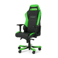 Кресло компьютерное DXRacer OH/IS11/NE кожа черный/зеленый