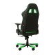Кресло компьютерное DXRacer OH/KS06/NE поливинилхлорид/кожа черный/зеленый