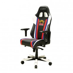 Кресло компьютерное DXRacer OH/KS18/NWRI кожа белый/черный/красный/синий