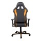 Кресло компьютерное DXRacer OH/P08/NO кожа черный/оранжевый