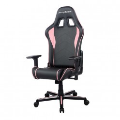 Кресло компьютерное DXRacer OH/P08/NP кожа черный/розовый