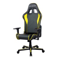 Кресло компьютерное DXRacer OH/P08/NY кожа черный/желтый